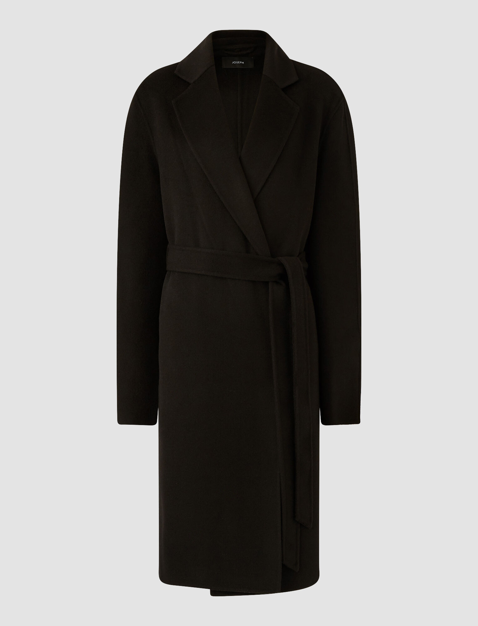Joseph, Double Face Cashmere Cenda Long Coat, in Black